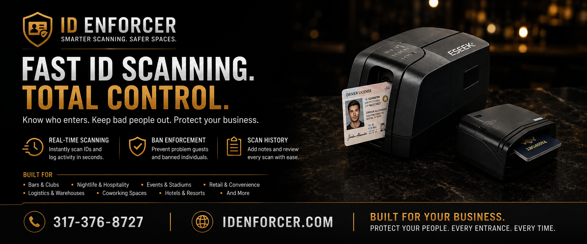 IDEnforcer ID scanner in action